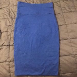 Nordstrom Blue fitted pencil skirt.